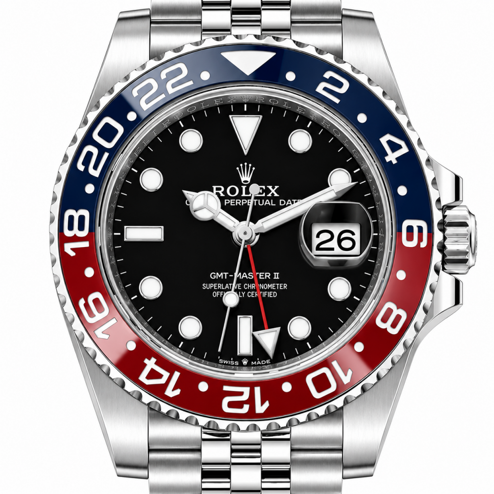 Rolex GMT-Master II "Pepsi" 40MM 126710BLRO Black Dial Watch